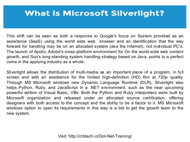 silverlight developers runtime